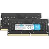 BRAINZAP 16 GB di memoria RAM SO-DIMM PC4-2133P 1Rx8 2133 MHz 1,2 V CL15 per notebook (2x 8GB)