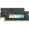 BRAINZAP 16 GB di memoria RAM SO-DIMM PC4-2666V 1Rx8 2666 MHz 1,2 V CL19 per notebook (2x 8GB)
