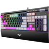 PREYON Tastiera meccanica da gaming PREYON Brown Blitz, modello TKL (senza tastierino numerico), con switch Gateron Brown, tasti pudding, illuminazione RGB, case in alluminio, colore nero
