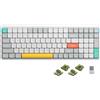 Nuphy Air96 V2 Tastiera meccanica senza fili Slim, QWERTY US, interruttore bianco ionico Moss