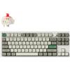 Keychron Tastiera meccanica senza fili Keychron Q3 Max QMK/VIA, QWERTY US, manopola, guscio bianco / Gateron Jupiter Red Q3M-P1