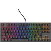 Genesis Tastiera da gioco silenziosa Genesis THOR 303/TKL/RGB/Outemu Peach/Wireless USB/SK-SK layout/Nero