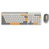 Canyon Tastiera CANYON HSET-W5 wireless SET CS + mouse ottico, 2,4 Ghz, 105 tasti, beige