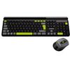 Canyon Tastiera CANYON HSET-W5 wireless SET CS + mouse ottico, 2,4 Ghz, 105 tasti, nero