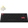 Keychron Tastiera meccanica senza fili Keychron Q1 Max QMK/VIA, QWERTY US, RGB, Hot-swap, manopola, nero carbone, Gateron Jupiter Banana Q1M-M4S