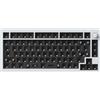 Keychron Q1 HE QMK Tastiera meccanica senza fili QMK/VIA, LED RGB, Hot-swap, QWERTY US, manopola, guscio bianco, Barebone Q1H-B4