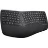 Delux Tastiera ergonomica senza fili Delux GM902, 2.4G + BT 4.0