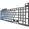 T-ProTek TEDESCO - Illuminazione tastiera argento compatibile per Asus ROG Strix G G731GU-EV038T