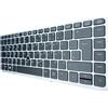 T-ProTek Tastiera DE con illuminazione, cornice grigia, mouse stick per HP ZBook 14 G2 (G8W43AV)