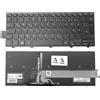 T-ProTek Tastiera - Colore: nero - con cornice - con illuminazione layout tastiera tedesca compatibile per DELL Inspiron 14-5445