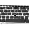 T-ProTek Tastiera DE con illuminazione, cornice grigia, mouse stick per HP ZBook 14 G2 (P3E27UT)