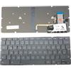 T-ProTek TEDESCO - Tastiera nera retroilluminata compatibile con HP Chromebook 13 G1