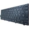 T-ProTek Tastiera tedesca con cornice nera, illuminazione comp. per Dell Inspiron 14 3000