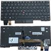 T-ProTek Tastiera TEDESCA Cornice nera con illuminazione, Trackpoint per Lenovo ThinkPad X395