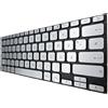 T-ProTek Tastiera tedesca argento con illuminazione comp. per Asus VivoBook 14 X415JA-EB512TS