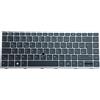 T-ProTek Tastiera TEDESCA nera, telaio argento, trackpoint per HP EliteBook 840 G5 4QZ38EA