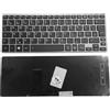 T-ProTek Tastiera TEDESCA Illuminazione telaio argento, Trackpoint per Toshiba Portege Z30-B-130