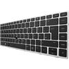 T-ProTek TEDESCO - Cornice della tastiera, trackpoint + illuminazione compatibile per HP EliteBook 830 G5 (3KA29AW)