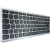 T-ProTek DEUTSCHE - Tastiera nera. Telaio argento compatibile con Lenovo IdeaPad U410