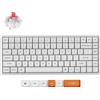 Keychron Tastiera meccanica senza fili Keychron K2 Max bianca, Bluetooth, 2,4 GHz, LED RGB, hot-swap, layout QWERTY USA, Super Switch rosso - K2M-Q1