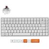 Keychron Tastiera meccanica senza fili Keychron K2 Max bianca, Bluetooth, 2,4 GHz, LED RGB, hot-swap, layout QWERTY US, Super Switch Brown - K2M-Q3