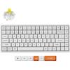 Keychron Tastiera meccanica senza fili Keychron K2 Max bianca, Bluetooth, 2,4 GHz, LED RGB, hot-swap, layout QWERTY USA, Super Switch Banana - K2M-Q4
