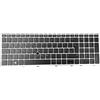 T-ProTek Tastiera tedesca Black Silver Frame Trackpoint illuminata compatibile con HP EliteBook 850 G5 (4BC94EA)