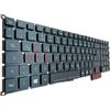 T-ProTek IT Tastiera Tastiera senza cornice con illuminazione per Acer Predator 17 G5-793