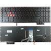 T-ProTek TEDESCO - Tastiera Tastiera con illuminazione, senza cornice Compatibile con HP OMEN 17-AN