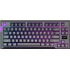 PREYON Tastiera da gaming PREYON Silent Claw TKL, wireless, meccanica, con switch Gateron Brown Pro, montaggio a guarnizione, display LCD, illuminazione RGB, senza tastierino numerico, tasti in PBT, illuminazione a guarnizione