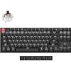 Keychron K8 QMK Versione 2 Tastiera meccanica senza fili Bluetooth, layout QWERTY USA, LED bianco, Keychron Super Switch Marrone K8X-A3