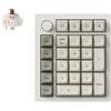 Keychron Q0 Max QMK Tastiera meccanica senza fili / tastierino numerico, bianco guscio, marrone Gateron Jupiter Q0M-P3