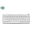 IQUNIX EZ63 HE Tastiera da gioco a innesco rapido, QWERTY USA, 8K Hz USB-C, bianco / Magnetic Jade Pro