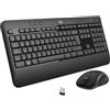 LOGITECH Set tastiera e mouse, Logitech MK540, senza fili, AZERTY, nero