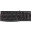 LOGITECH Tastiera, Logitech K120 Business, con cavo, AZERTY, nera