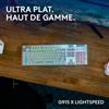 LOGITECH Tastiera da gioco, Logitech G915 X, wireless, meccanica, AZERTY, retroilluminata, bianca