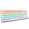 THE G-LAB Tastiera meccanica da gaming The G-Lab KEYZ MERCURY TKL, switch rossi, retroilluminazione RGB arcobaleno, formato TKL, 50 milioni di battute