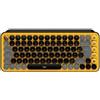 LOGITECH Tastiera meccanica wireless Logitech Pop Keys, AZERTY, tasti Emoji, gialla