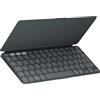 LOGITECH Tastiera portatile, Logitech Keys-To-Go 2, AZERTY, senza fili, grafite, universale, ultrasottile