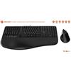 MOBILITY LAB Set tastiera e mouse wireless MOBILITY LAB C30W, 2,4 GHz, dongle USB, tasti silenziosi, ergonomico, nero