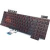 Ultra Parts Tastiera retroilluminata Asus ROG FX504 FX505 FX705 FX80 FZ80 ZX80 FX80G ZX80G GL703GM