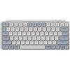 Keychron B1 Pro Tastiera wireless ultrapiatta con personalizzazione ZMK, QWERTY US ANSI, 3 modalità Bluetooth/2,4 GHz/cavo, Retro Blue