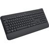 LOGITECH Tastiera, senza fili, Logitech Signature K650, AZERTY, ergonomica con poggiapolsi, grafite, resistente agli schizzi