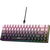 StarTech Tastiera da gioco - 61 tasti, USB cablata - Illuminazione RGB - Anti-ghosting - Interruttori capacitivi (sensazione di digitazione meccanica) - Layout inglese - Rosa