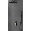 KARAG Set doccia da incasso ANDARE con doccetta cromata KARAG Finitura: cromo nero e bronzo,