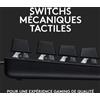 LOGITECH Tastiera da gioco Logitech G413 SE, meccanica, AZERTY, con cavo, grandi dimensioni, retroilluminata, nera