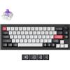 Keychron Q2 HE QMK Magnetische Gaming-Tastatur con layout QWERTY, 2.4G/Bluetooth/USB-C RGB Hot-Swap, nero carbonio, interruttore Gateron Double-Rail Nebula