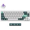 Keychron Q2 HE QMK Magnetische Gaming-Tastatur con layout QWERTY, 2.4G/Bluetooth/USB-C RGB Hot-Swap, Shell White, Gateron Double-Rail Nebula Switch