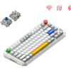 Nuphy Kick75 Tastiera meccanica senza fili ad alto profilo, layout 75% ANSI, 80 tasti, NuPhyIO / Argento