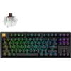 Keychron J4 QMK Kabellose Mechanische Tastatur Gaming 80% TKL QWERTY US, LED RGB sostituibile a caldo, interruttore tattile marrone, Schwarz